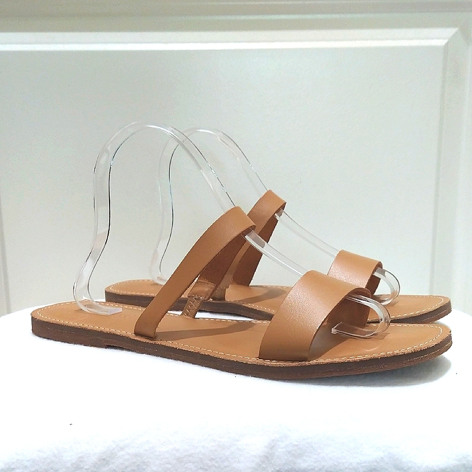 Madewell Boardwalk Strappy Leather Sandals Flats Sz 10 Nwob